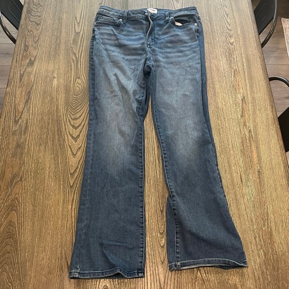 Sonoma Goods for Life Bootcut Jeans Mid Rise Whisker Denim Dark Wash Blue Sz 14
